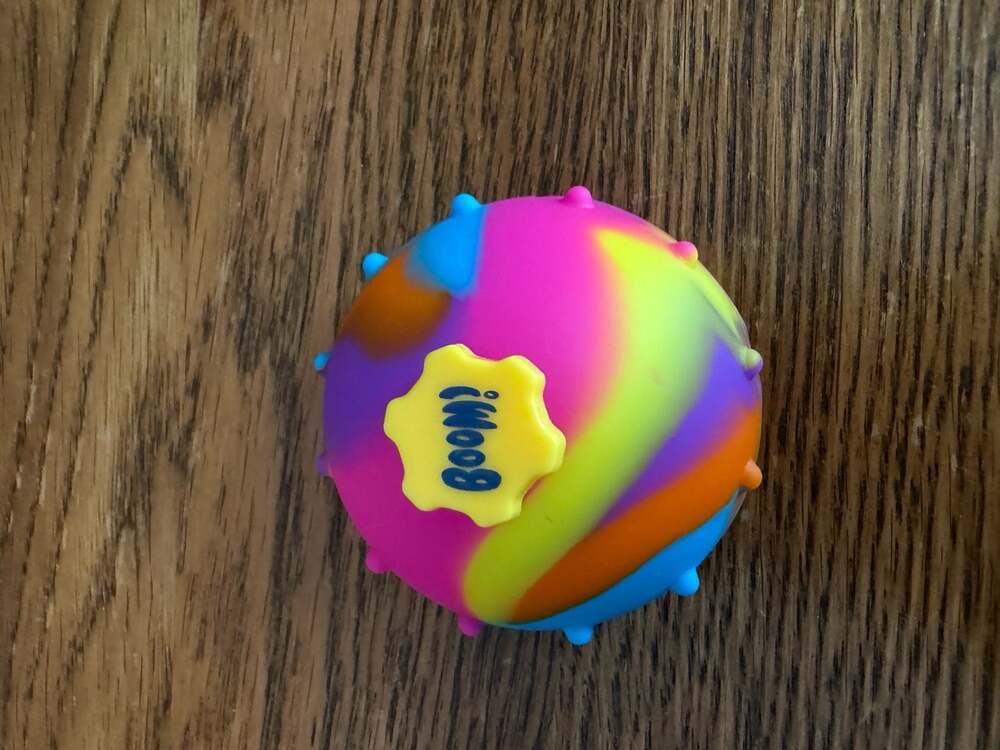Big Time Toys Boom! Pop It Bounce Ball Fidget Toy Rainbow Tie Dye